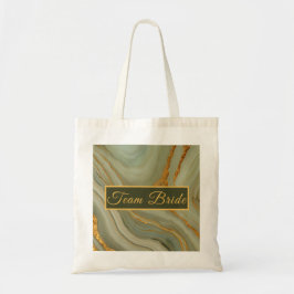 Bolso De Tela Piedra de ónix verde salvia 