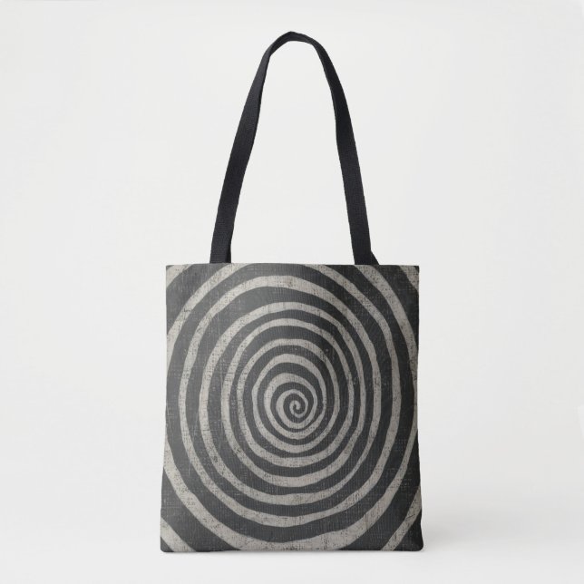 Bolso De Tela Piedra - Espiral (Anverso)