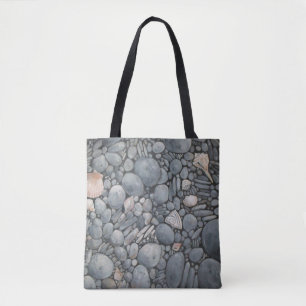 Bolso De Tela Piedras en la playa conchas rocas rocas Pintando a