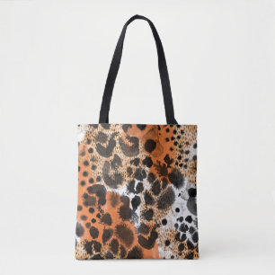Bolso De Tela Piel animal: patrón de leopardo creativo.