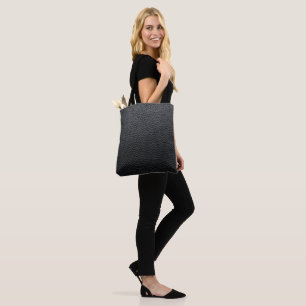 Bolso De Tela Piel de serpiente negro