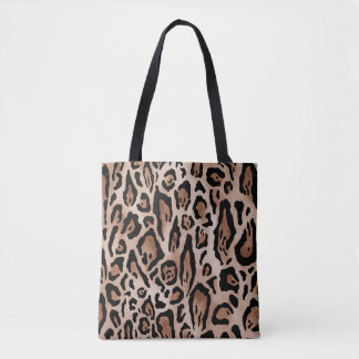 Bolso De Tela Piel leopardo: patrón sin costuras.