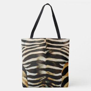 Bolso De Tela Pieles cebra