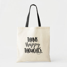 Bolso De Tela PIENSA EN LOS PENSAMIENTOS FELIZ Personalizado Per