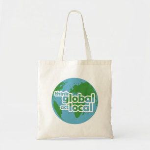 Bolso De Tela Piensa Global Actúa Local