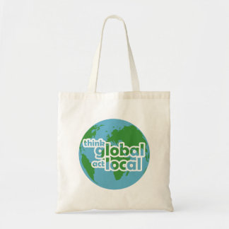 Bolso De Tela Piensa Global Actúa Local