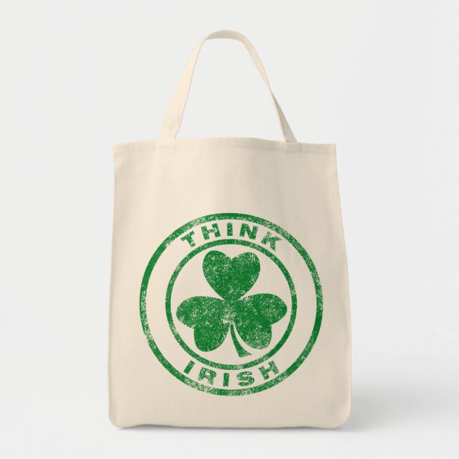 Bolso De Tela Piense el irlandés (Frente)