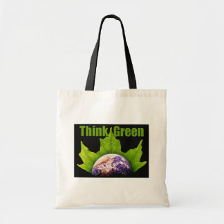 Bolso De Tela Piense el totebag verde