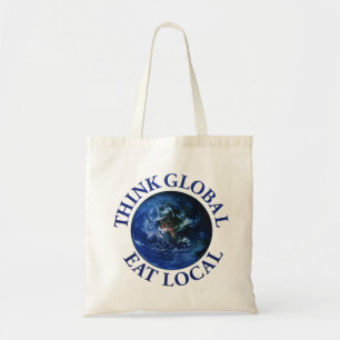 Bolso De Tela Piense que global coma el Local