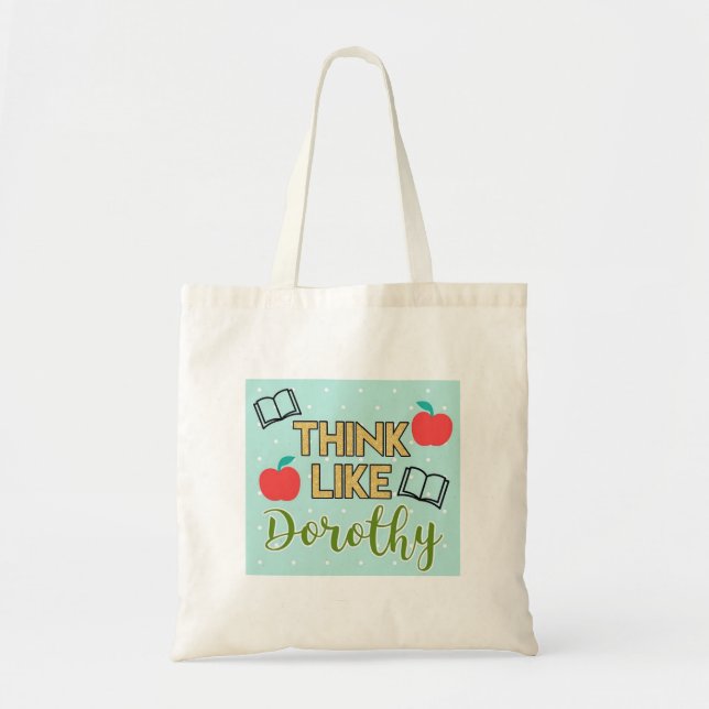 Bolso De Tela Piensen Como Dorothy Los Chicas Dorados (Frente)