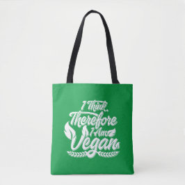 Bolso De Tela Pienso, Luego Soy Vegano