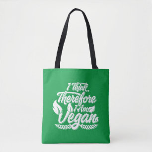 Bolso De Tela Pienso, Luego Soy Vegano