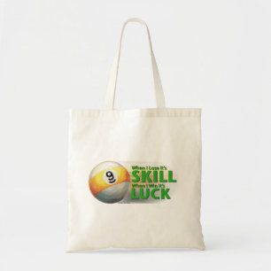 Bolso De Tela Pierde Habilidad Gana Suerte 9 Bolas