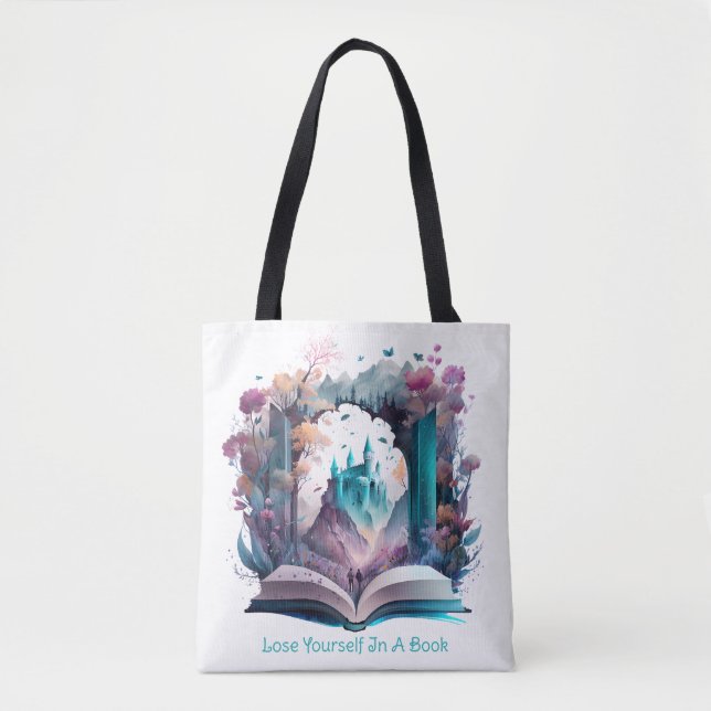 Bolso De Tela Pierde Te En Un Libro (Anverso)