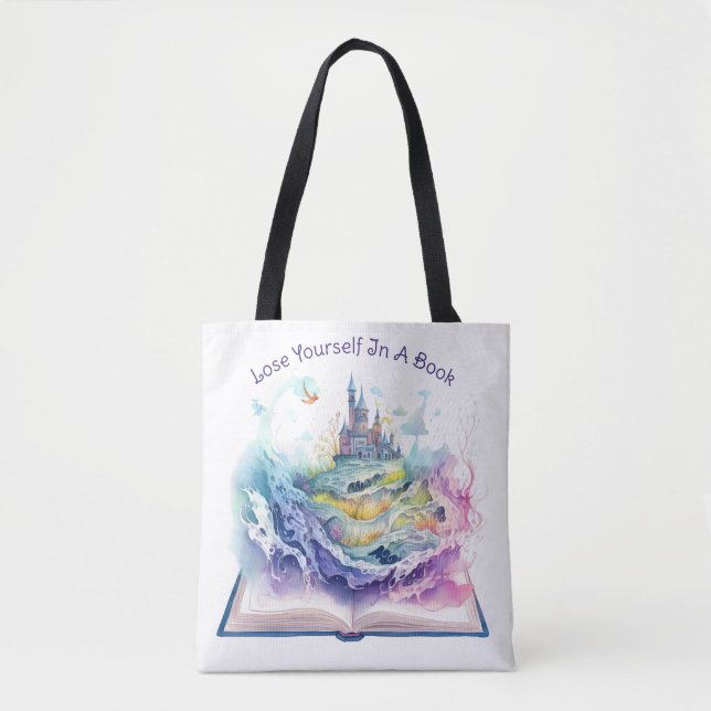 Bolso De Tela Pierde Te En Un Libro (Anverso)