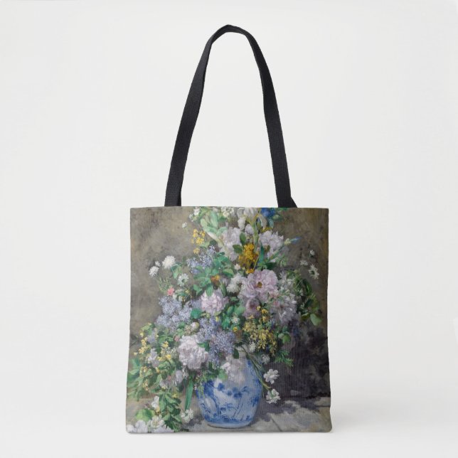 Bolso De Tela Pierre-Auguste Renoir - Bouquet de primavera (Anverso)