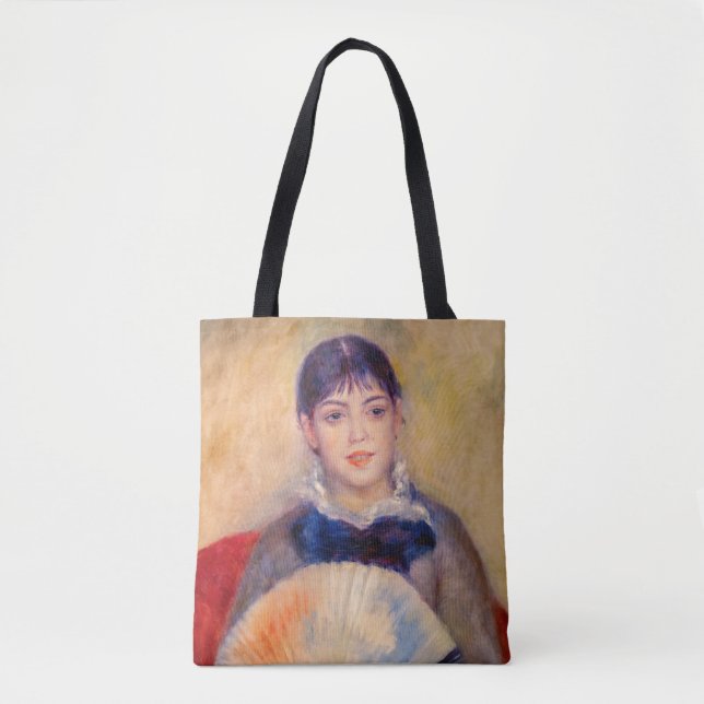 Bolso De Tela Pierre-Auguste Renoir - Chica con ventilador (Anverso)