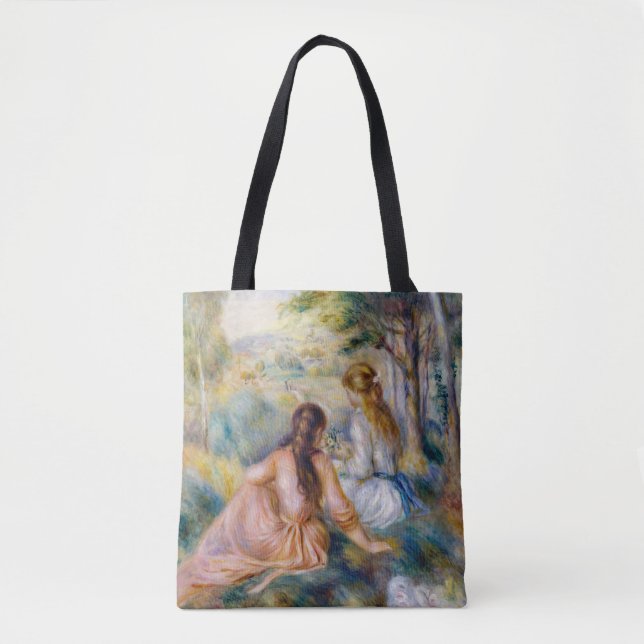 Bolso De Tela Pierre-Auguste Renoir - In the Meadow (Anverso)