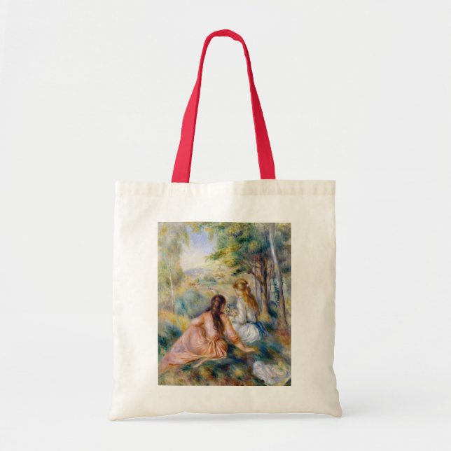 Bolso De Tela Pierre-Auguste Renoir - In the Meadow (Frente)