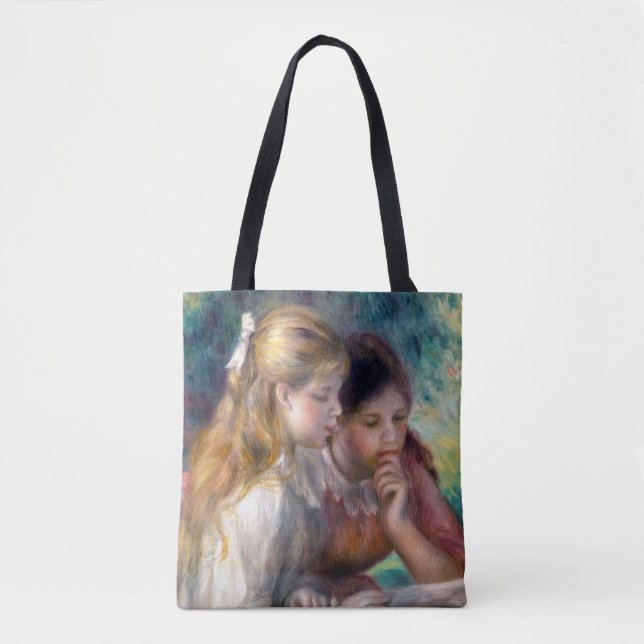 Bolso De Tela Pierre-Auguste Renoir - La lectura (Anverso)
