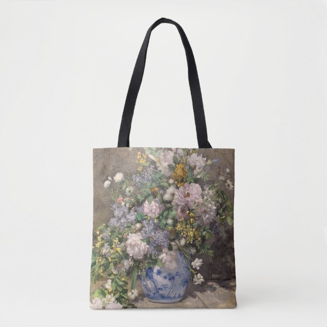Bolso De Tela Pierre-Auguste Renoir Ramo primaveral    (Anverso)