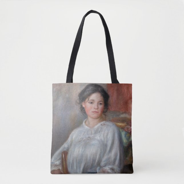 Bolso De Tela Pierre-Auguste Renoir - Sentada joven (Anverso)