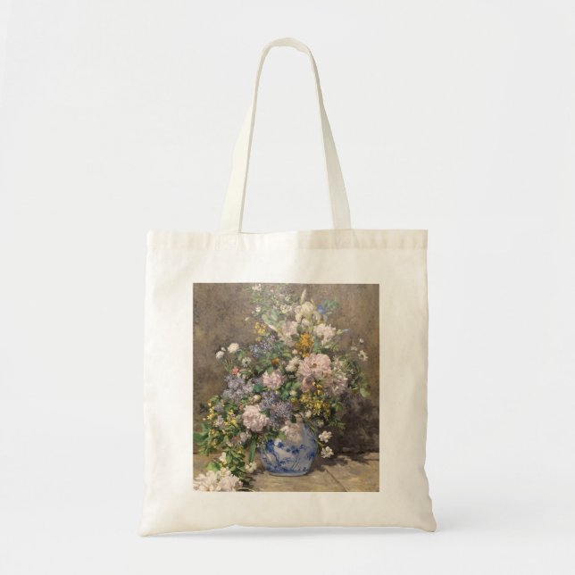Bolso De Tela Pierre-Auguste Renoir Spring Bouquet (Frente)