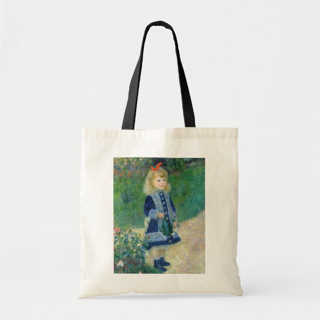Bolso De Tela Pierre-Auguste Renoir - Un Chica con capacidad par (Frente)