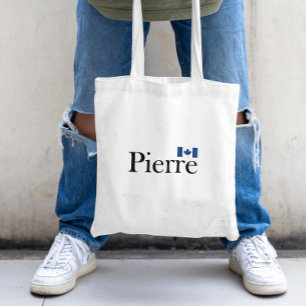 Bolso De Tela Pierre Poilievre con bandera oficial de Canadá