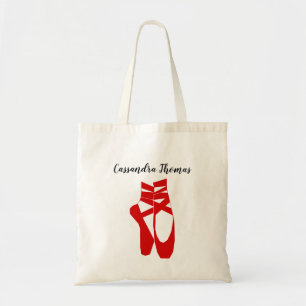 Bolso De Tela Pies de Ballerina en el color de Pointe DIY #2 Roj