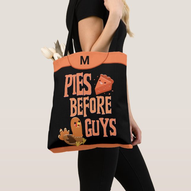 Bolso De Tela Pies modernos ante los muchachos Monograma Persona (Detalle)