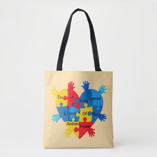 Bolso De Tela Pieza de rompecabezas especial (Anverso)