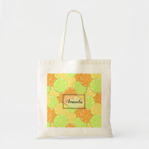 Bolso De Tela Piezas de fruta de lima naranja de limón fruta per