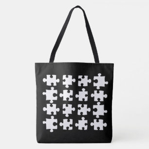 Bolso De Tela Piezas de rompecabezas