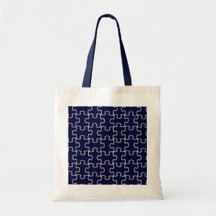 Bolso De Tela piezas de rompecabezas de colores