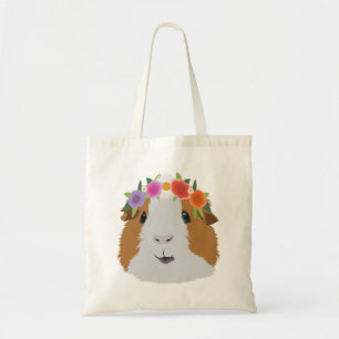 Bolso De Tela PIg de la flor Crown Guinea
