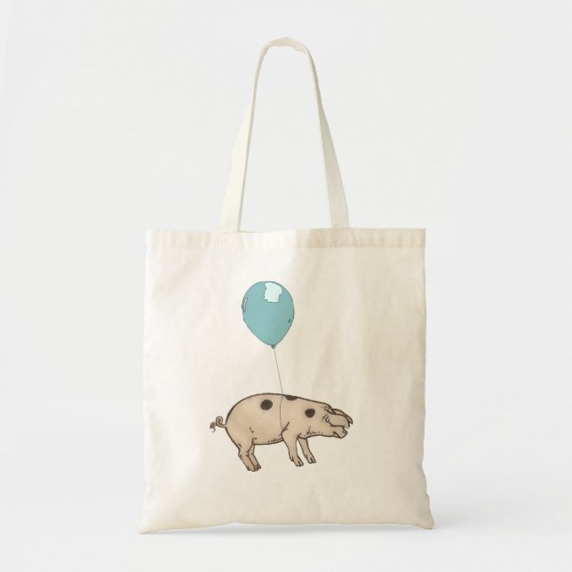 Bolso De Tela Pig in a balloon (Frente)