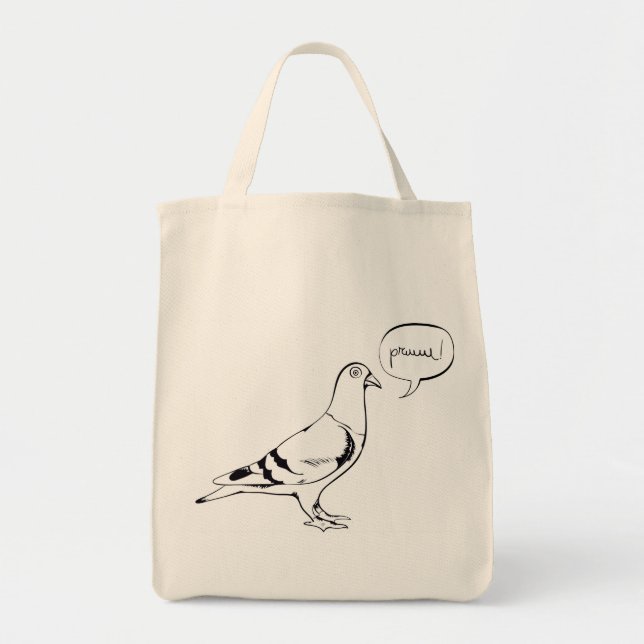Bolso De Tela Pigeon Bag. (Frente)