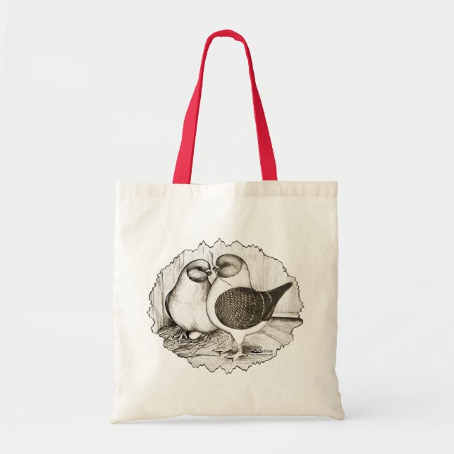 Bolso De Tela Pigeons Modena Gazzi (Frente)