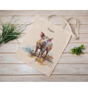 Bolso De Tela Piglet lúdico, personalizado