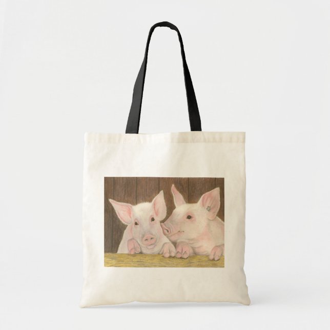 Bolso De Tela Piglets (Frente)