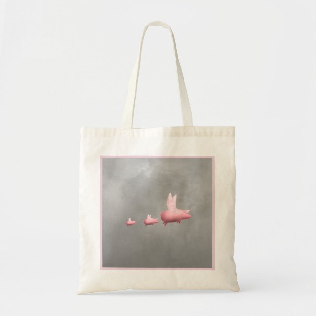 Bolso De Tela Piglets voladores (Frente)