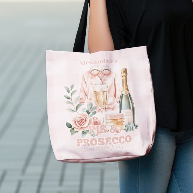 Bolso De Tela Pijamas y Prosecco Despedida de Soltera (Subido por el creador)