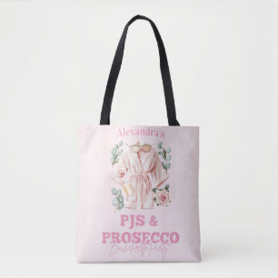 Bolso De Tela Pijamas y Prosecco Despedida de Soltera