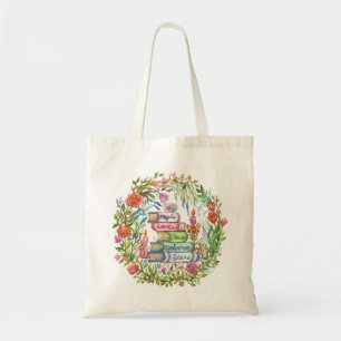 Bolso De Tela Pila de libros