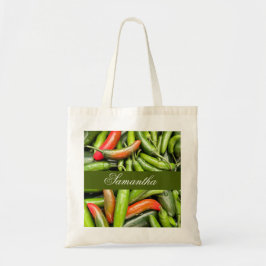 Bolso De Tela Pila De Pescadores Verdes En Picante