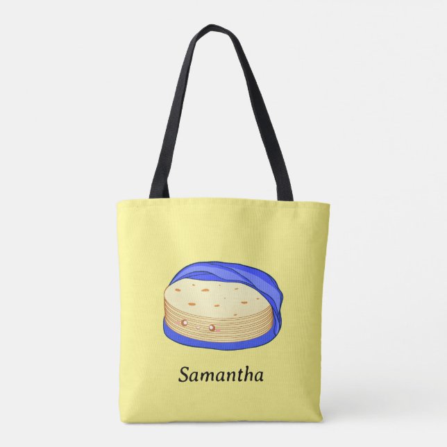Bolso De Tela Pila de tortillas de harina (Reverso)