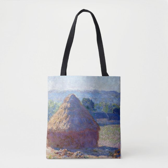 Bolso De Tela Pilas de trigo (fin de verano), Monet (Anverso)