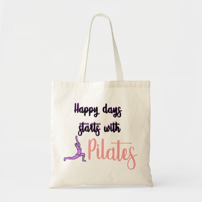 Bolso De Tela ¡Pilates Amantes! (Frente)