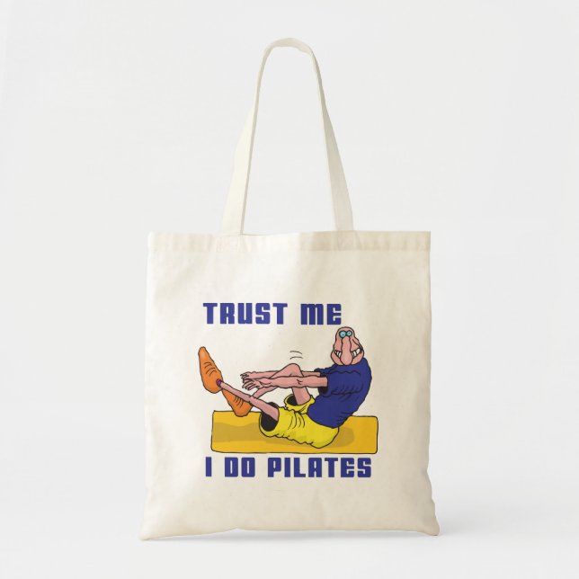 Bolso De Tela Pilates divertido (Frente)